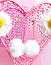 Load image into Gallery viewer, Bunny Pom Pom Earrings
