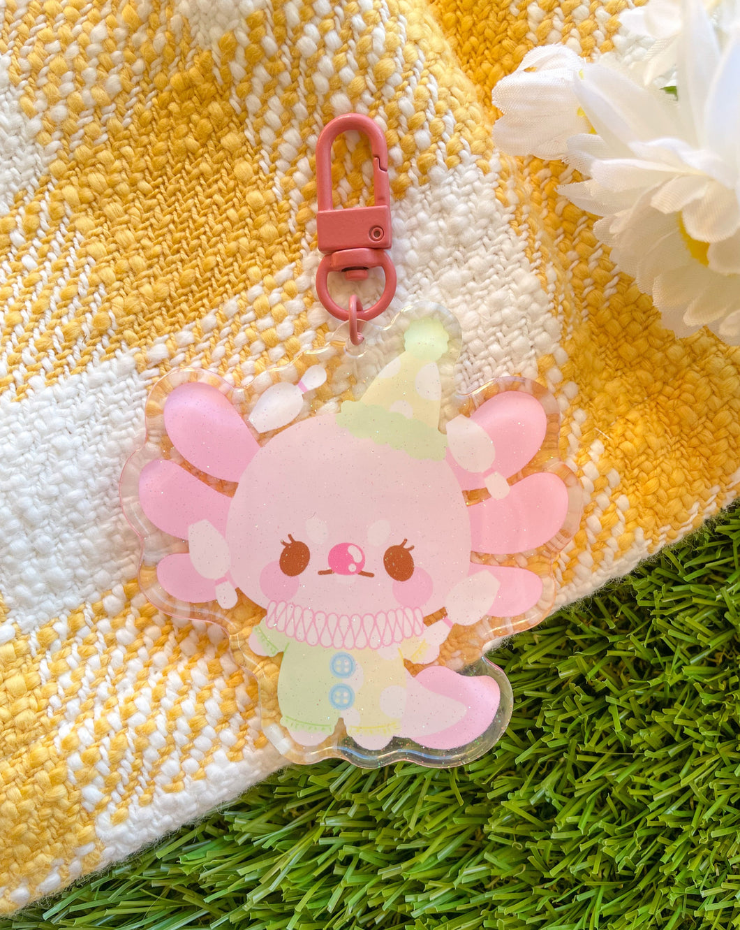 Clown Maxalotl Keychain