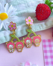 Load image into Gallery viewer, Cherry Jolene and Biscuit Earrings
