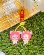 Load image into Gallery viewer, Cherry Jolene and Biscuit Keychain
