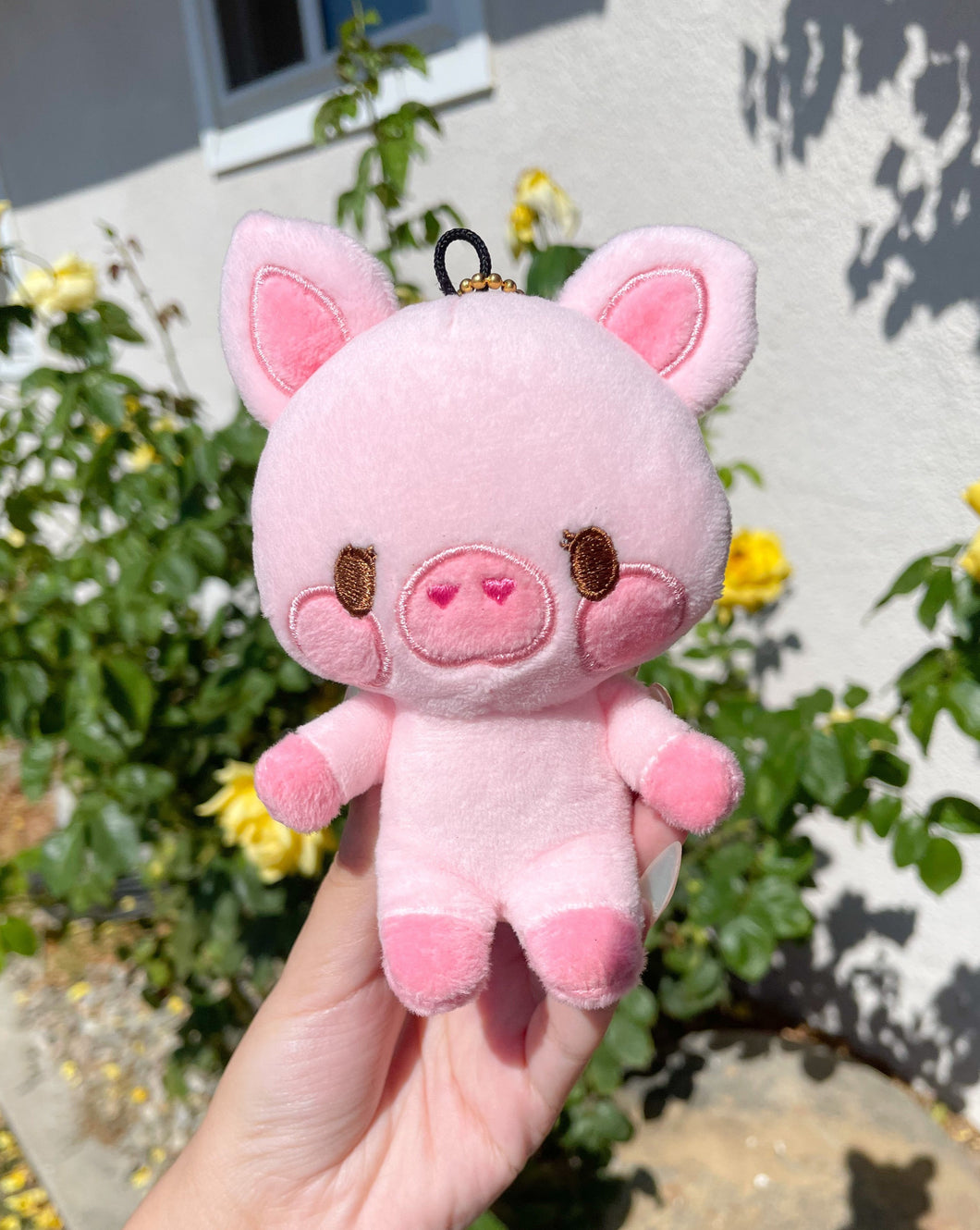 Keychain Biscuit the Pig Plushie