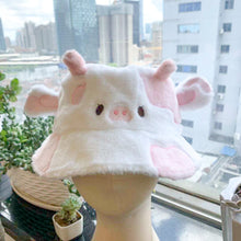 Load image into Gallery viewer, Pink Jolene the Cow Bucket Hat
