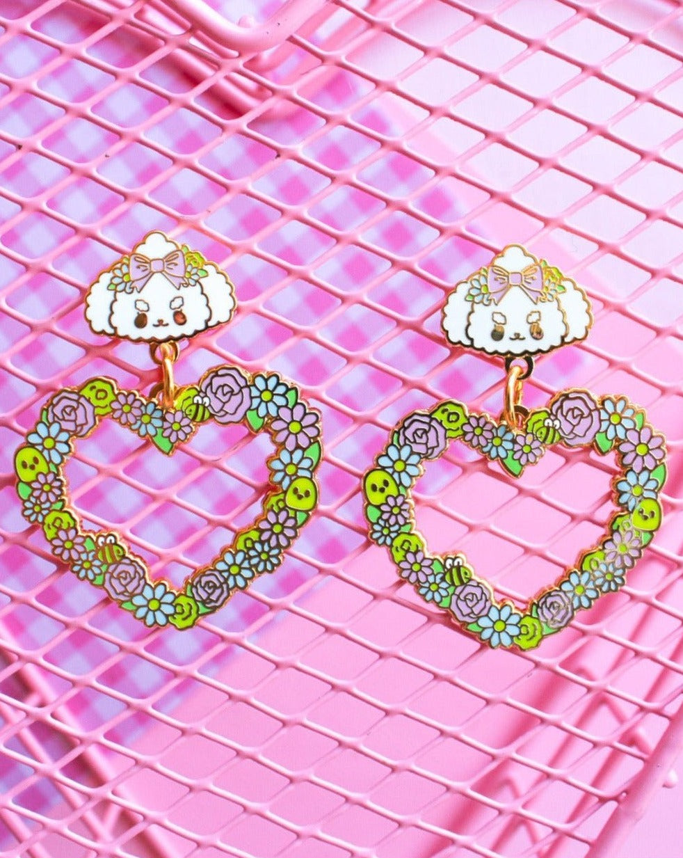 Daisy Heart Earrings