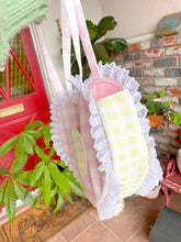 Load image into Gallery viewer, Gingham Heart Tote
